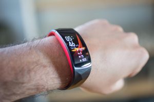 Samsung Gear Fit2 Pro is one of the fitness trackers