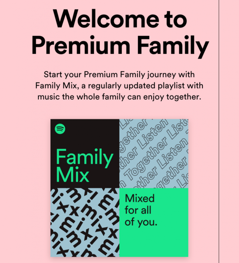 spotify family plan