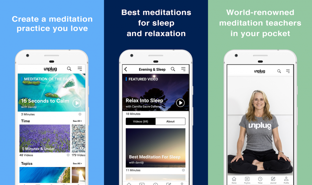 Unplug Meditation App Puts 700+ Exclusive Meditations in Your Pocket