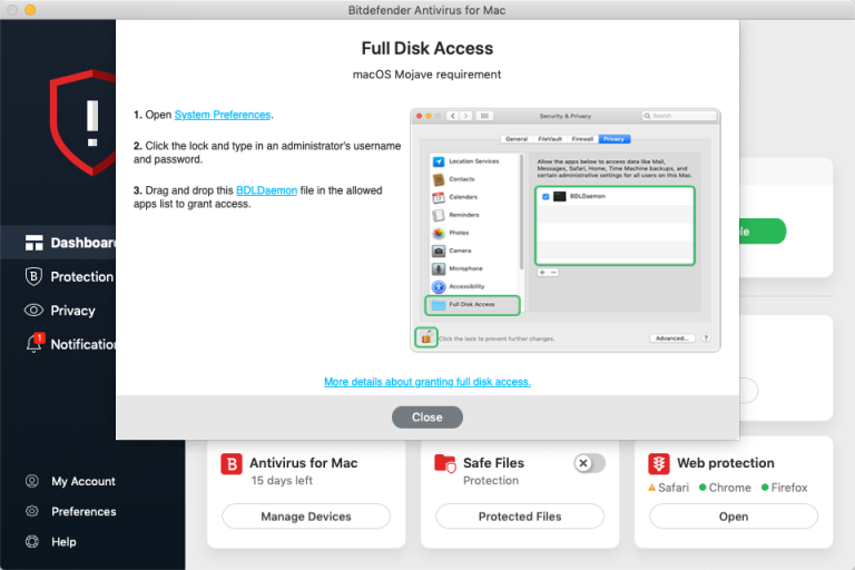 bitdefender virus scanner macbook