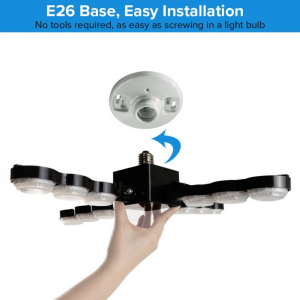 SANSI Garage Light - E26 Base for Easy Installation