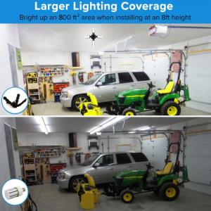 SANSI Garage Light - 120º Beam Angle and 800