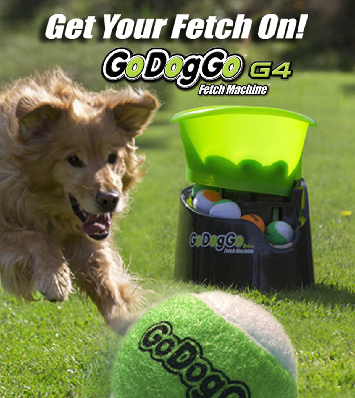 godoggo fetch machine automatic ball launcher for dogs