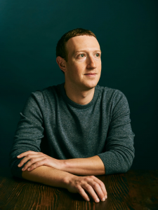 Chief Executive Officer of Facebook, Mark Zuckerberg