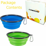 1. COMSUN Collapsible Dog Bowls (7)