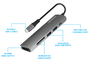 Naztech USB-C Hub Adapter - Interface