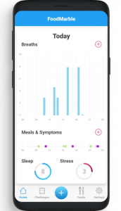 FoodMarble App - Track your Breath Tests' results