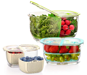 1. LUXEAR Fresh Produce Storage Containers 3-Piece Set (55)