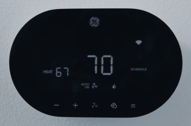 GE CYNC Smart Thermostat - Wireless Thermostat W/ Voice-Assistant Support