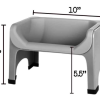 3. Fluff Trough & Silicone Insert Set (4)