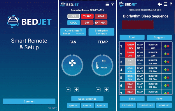 BedJet App's Features