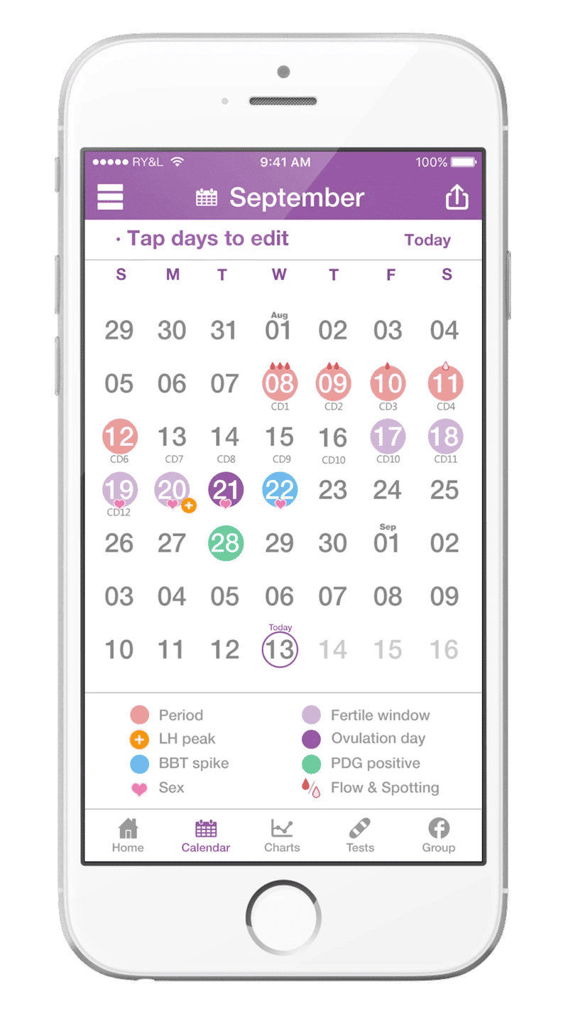 Premom App - BBT Chart