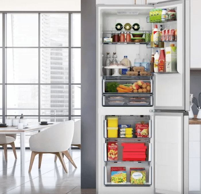 Sharp 24 in. Bottom-Freezer Counter-Depth Refrigerator (SJB1255GS)