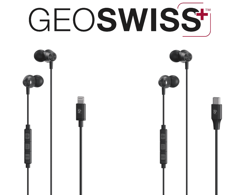 GeoSWISS High Fidelity Earphones (Apple and USB C)