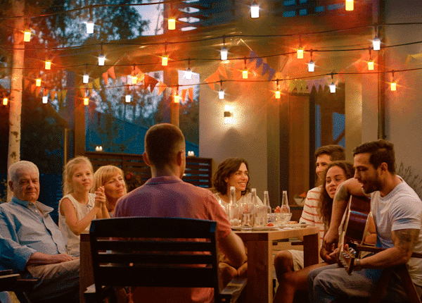 Atomi Smart Color String Lights (Cylinder) – WiFi-Enabled Color-Changing Outdoor LED Lights