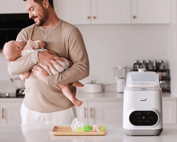 GROWNSY EaseClean Bottle Washer Pro – Baby Bottle Washer, Sterilizer & Dryer
