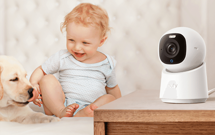 eufy Indoor Cam E30 – 4K UHD 360º Pan-Tilt Security Camera w/ AI Tracking