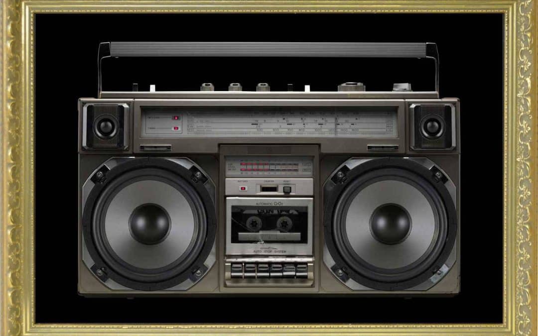Touch of Bass Wall Art, Doubles as Working Stereo