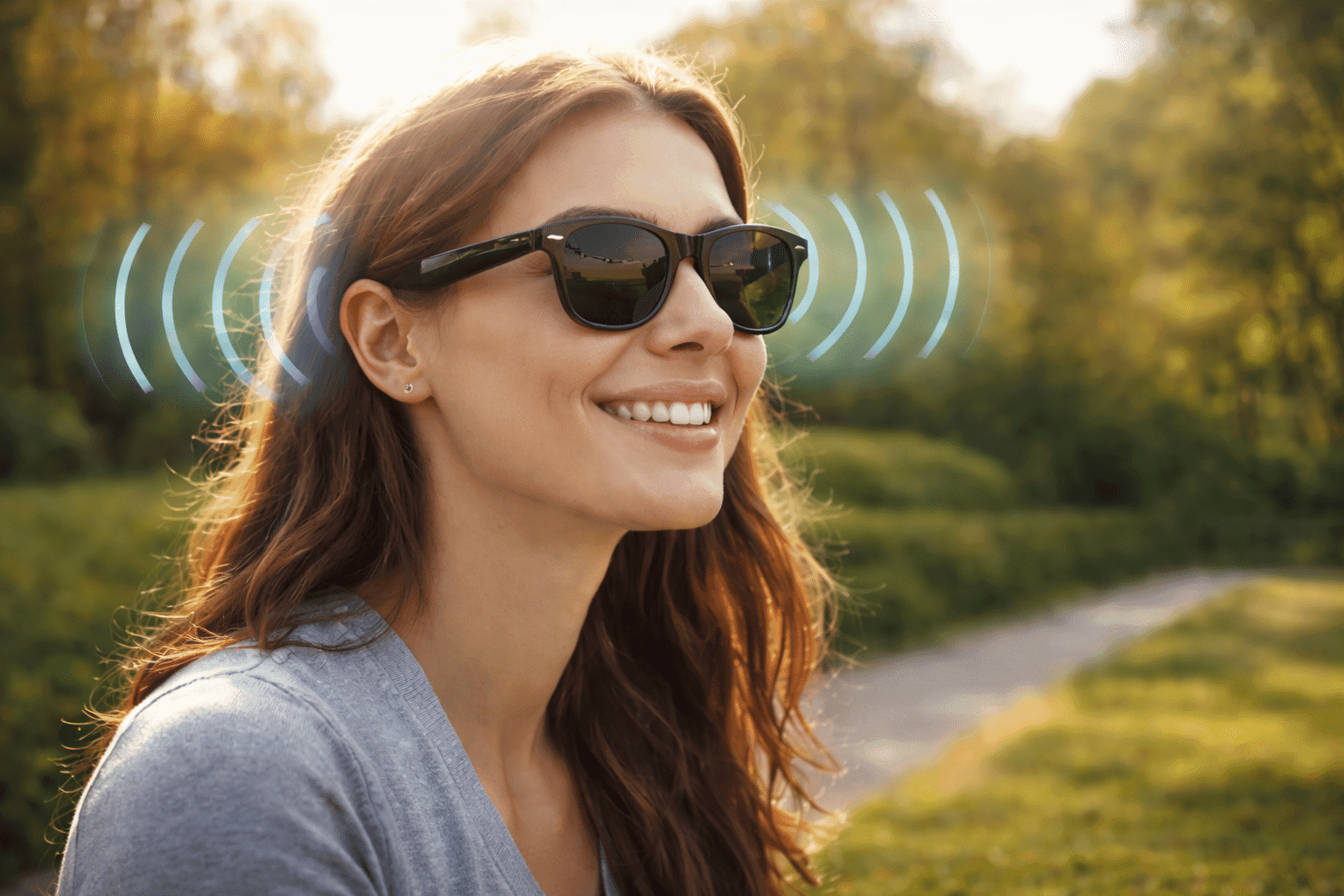 2CC61EAF-6D2F-42F6-8F74-46D9A7F867EB Open-ear audio devices delivering sound without earbuds