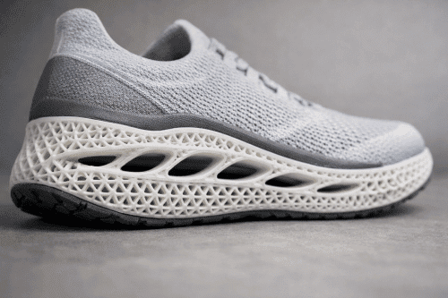 3D-printed sneaker showcasing material-level wearable design 3D-printed sneaker showcasing material-level wearable design