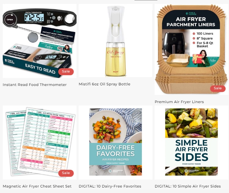 Digital Holiday Gifts & Gets: Air Fryer Cooking Finds Under $25