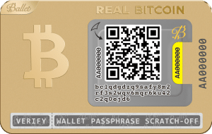 Ballet Wallet cold storage card
