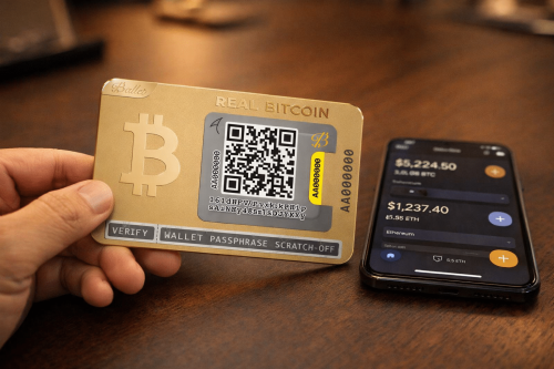 Ballet Wallet cold storage card stainless steel cryptocurrency wallet