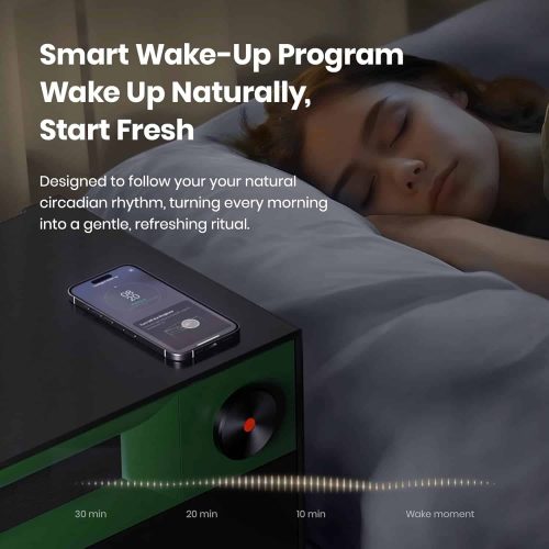 MorningBlues Nightstand S1 smart bedside table with wireless charging and fingerprint lock