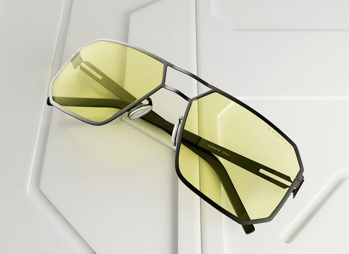 GUNNAR Optiks Novato – Titanium Blue Light Computer Glasses