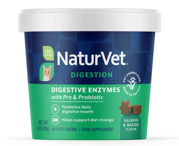 NaturVet Digestive Enzymes Soft Chews for Cats