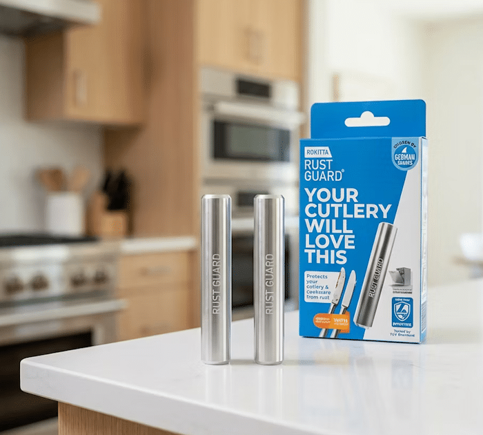Rokitta Rust Guard – Dishwasher Rust-Prevention Stick for Metal Cutlery & Cookware