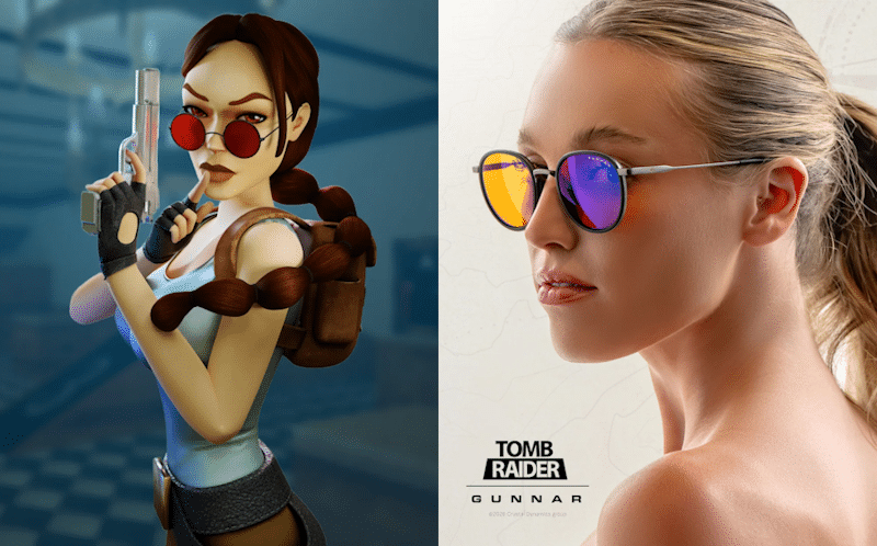 GUNNAR Optiks unveils Lara Croft Glasses for Tomb Raider’s 30th Anniversary