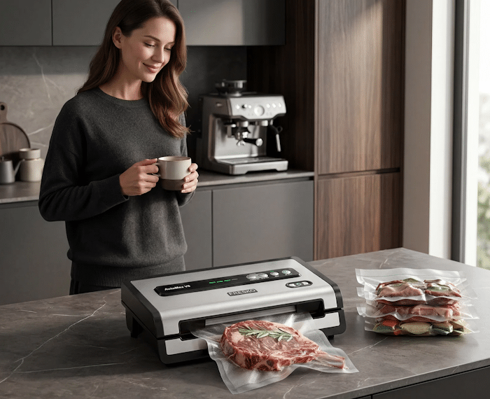 FRESKO AutoMax V8 Upgrade Vacuum Sealer Helps Keep Food Fresh for Longer