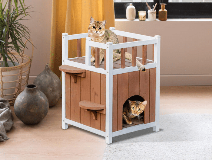 Win World Cat House Gives Cats a Comfortable, Secure Space to Rest